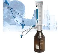 DHsdlpLU Distributeur De Liquide sur Bouteille, Double Soupape De SéCurité, FenêTre NuméRique, avec Flacons/Adaptateurs De RéActif GL, pour Laboratoire,5-30ML