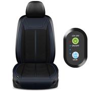 DHsdlpLU Housse de siège rafraîchissante d'été 3 en 1, Coussin de Voyage ventilé avec Massage et température, Refroidisseur de siège Avant Automobile 99% Universel,Blue