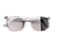 DHsdlpLU Lunettes Bluetooth connectées pour Hommes et Femmes, écran Portable, Verres décolorés, Casque Tendance pour Les appels, Lunettes de Soleil Audio bloquant,Pink-Color-Changing