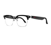 DHsdlpLU Lunettes Bluetooth connectées, réduction du Bruit, Anti-lumière Bleue, Lunettes de Soleil polarisées en Temps réel pour Le Voyage,A