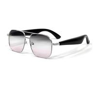 DHsdlpLU Lunettes Bluetooth intelligentes avec IA pour Femmes et Hommes, Lecture de Musique, réponse aux appels, mémos de réunion, Traduction en Temps réel,C