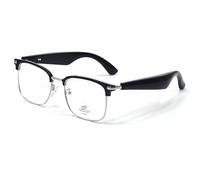 DHsdlpLU Lunettes Bluetooth intelligentes IA, Bluetooth 5.4, Traduction en Temps réel, Anti-lumière Bleue, appels HD, Lecture de Musique, Protection Contre,A