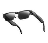 DHsdlpLU Lunettes de sécurité intelligentes Anti-décoloration avec 8 Millions de Pixels, Enregistrement vidéo HD 1200p, IA en Temps réel, Lunettes,Black-Metal-Frame-Black-Sunglasses