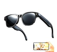 DHsdlpLU Lunettes de sécurité intelligentes avec 8 Millions de Pixels, mémoire de 4 Go, Bluetooth, IA, Traduction en Temps réel, Reconnaissance Photo