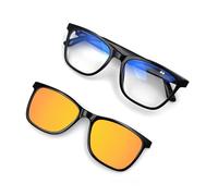 DHsdlpLU Lunettes de Soleil Bluetooth intelligentes AI, Double lentille, appels Bluetooth HD, Lecture Audio, télécommande, Photographie, Lunettes d'affichage Portables,C