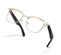 DHsdlpLU Lunettes de Soleil Bluetooth intelligentes bloquant la lumière Bleue pour Hommes et Femmes, allumage et Extinction automatiques, pour écouter de la Musique,Gold