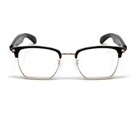 DHsdlpLU Lunettes de Soleil Bluetooth intelligentes bloquant la lumière Bleue pour Hommes et Femmes, allumage et Extinction automatiques, pour écouter de la Musique,Gold-Black
