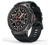 DHsdlpLU Montre connectée Tactile HD 1,85" pour Hommes et Femmes, étanche IP68, avec 100 Modes Sportifs et Bracelet de Course léger.,Black