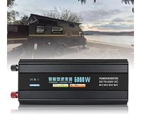 DHsdlpLU Onduleur à Onde SinusoïDale Pure + 2 * Cordon d'alimentation à Pince Crocodile + éCran LCD + Prises Secteur, CC (12 V/24 V/48 V) vers Ca (220 V),5KW-48V