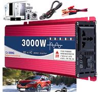DHsdlpLU Onduleur à Onde Sinusoïdale Pure 3000/4000/5000w, Convertisseur De Chargeur, avec Prise Universelle Et Ports USB, DC 12v 24v 48v 60v vers AC 110v 220v,12Vto110V-3000W