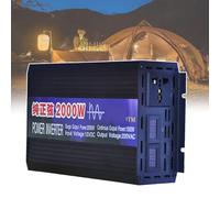 DHsdlpLU Onduleur à Onde SinusoïDale Pure, Convertisseur De Tension DC 12V/24V/48V/60V à AC 220V, Convertisseur De Tension 2000W/3000W/4000W/5000W, Onduleur Solaire, Protection Multiple,2000W-12V