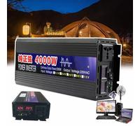 DHsdlpLU Onduleur à Onde SinusoïDale Pure, Convertisseur De Tension DC 12V/24V/48V/60V à AC 220V, Convertisseur De Tension 2000W/3000W/4000W/5000W, Onduleur Solaire,4000W-12V