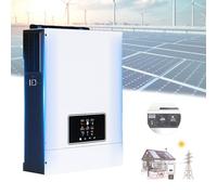 DHsdlpLU Onduleur Hybride Solaire Mppt 1600W,Dc12V vers Ac220V,Contrôle WiFi,3 Modes,Chargeur AC 60A Intégré,Entrée Pv Max.450V CC,Adapté Aux Appareils,1600W-12V-220V