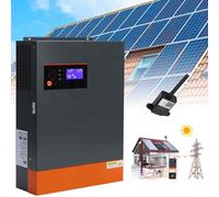 DHsdlpLU Onduleur Photovoltaïque 6,2 KW (Pv60-500vdc) + Télécommande App, Onduleur Solaire Hybride - Prise en Charge Parallèle (Triphasé), Chargeur Mppt 48 V à 220/230 V + 120 A