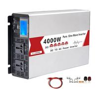 DHsdlpLU Onduleur sinusoïdal Pur (crête 4 000 W, 5 000 W, 6 000 W, 8 000 W), convertisseur de Puissance CC 12 V, 24 V, 48 V, 60 V vers CA 220 V,4000W-24V