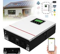 DHsdlpLU Onduleur Solaire 1Kw/1,5Kw, Onduleur Hybride à Onde SinusoïDale Pure 12/24 V CC à 230 V Ca + ContrôLeur Solaire Mppt 40 A, pour Batterie Au Plomb-Acide,24V-1500W