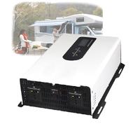 DHsdlpLU Onduleur Solaire 3300W,Onduleur À Onde Sinusoïdale Pure,DC 48/60/72v À 220/110v AC,avec Affichage Numérique Intelligent,Puissance De Crête 6600W,3000W-48V-220V