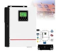 DHsdlpLU Onduleur Solaire Hybride 1000w/1500w, 12/24vdc vers 220-240vac, Onduleur Sinusoïdal Pur Hors Réseau avec Chargeur Solaire 40a Mppt,12V-1000W