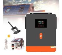 DHsdlpLU Onduleur Solaire Hybride 4,2 Kw-24V/6,2 Kw-48V - Double Sortie 220V/230V, Onduleur à Onde Sinusoïdale Pure sur Réseau + Chargeur Solaire Mppt 120A, Pv 500V,6.2KW48V