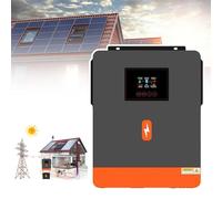 DHsdlpLU Onduleur Solaire Hybride Onduleur à Onde SinusoïDale Pure sur RéSeau Double Sortie 220 V/230 V Chargeur Solaire Mppt 120 A Tension Maximale Pv 500 V,.2M-24V-N