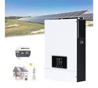 DHsdlpLU Onduleur Solaire, Onduleur De Puissance 3000W, Convertisseur 24V Dc-220V AC pour Camion, Solaire, Contrôleur Mppt 80A, Télécommande WiFi, avec Écran LCD,3000W-24V-220V-WIFI