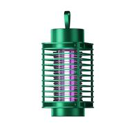 DHsdlpLU Piège à Insectes électrique pour intérieur et extérieur, Anti-moustiques et Anti-Mouches Haute Tension avec éclairage LED pour terrasse, Jardin, Maison,Green