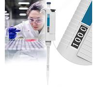 DHsdlpLU Pipette à Canal Unique, Micropipette Autoclavable, Volume Variable RéGlable, Pipette De Haute PréCision pour Laboratoire,10~100μl