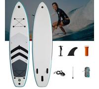 DHsdlpLU Planche De Surf Gonflable Stand Up Paddle Double Couche, avec Ailerons Réglables Pont Antidérapant Et Confortable pour Adultes Sac À Dos Portable,C
