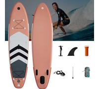 DHsdlpLU Planche De Surf Gonflable Stand Up Paddle Double Couche, avec Ailerons Réglables Pont Antidérapant Et Confortable pour Adultes Sac À Dos Portable,E