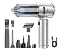 DHsdlpLU Pulseur d'air comprimé 3 en 1, aspirateur avec 3 réglages de Vitesse, Charge Rapide Type-C, souffleur à air sans Brosse Portable à Longue durée de Vie,C