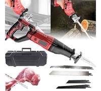 DHsdlpLU Scie à Os De Boucher Portative 900W(4 Lames De Scie Et 1 Boîte à Outils) -Régulation De Vitesse à 6 Vitesses, Scie à Os électrique Professionnelle