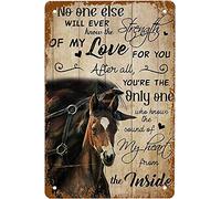DHsigns Plaque en métal vintage - 20,3 x 30,5 cm - No One Else Will Ever Know The of My Love - Décoration murale pour cuisine, café, pub, garage, bière, porche, restaurant