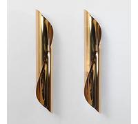 DHSKFUA 2 PCS Mur Light Modern Spiral Mur Mall Appince Lampe, vers Le Bas Down Decor Lighting Fixture G9 Bataille Progress