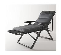 DHSKFUA Chaise de pelouse Zero Gravity Chaise longue inclinable réglable avec oreiller et accoudoir de massage, lit de camp extérieur pour piscine, arrière-cour, plage, support en acier de 150 kg