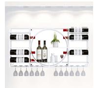 DHSKFUA Murmot à vin Mural étagères Bar Bar Bar Rack à vin Mur Murmé avec Porte-vin Suspendu étagère d'alcool à vin Suspendu. Progress