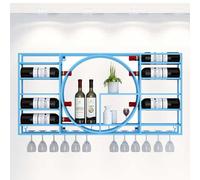 DHSKFUA Murmot à vin Mural étagères Bar Bar Bar Rack à vin Mur Murmé avec Porte-vin Suspendu étagère d'alcool à vin Suspendu. Progress