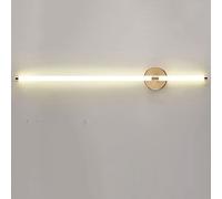 DHSKFUA Verre linéaire Murce LED LED Vanité Gold Mur Light Bar Muron Indoor Lampe Murale, Miroir Minimaliste, 3000K Kil White White Wash Lights for Bedroom Living Room Progress