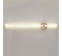 DHSKFUA Verre linéaire Murce LED LED Vanité Gold Mur Light Bar Muron Indoor Lampe Murale, Miroir Minimaliste, 3000K Kil White White Wash Lights for Bedroom Living Room Progress
