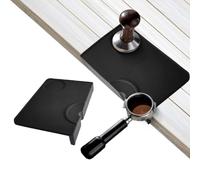 DHSUN Tapis de tamper avec protection des bords de table - Tapis de tampon antidérapant - Fabriqué en silicone - Accessoire Barista avec poche pour le filtre Porta - Accessoire idéal pour porte-filtre