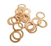 DHSWZ Ctongrun-Rondelles d'arrêt Joint de Joint M25 Diamètre intérieur 25 mm Scellant T3 Roucle en cuivre Rouge, Anticorrosion et antirouille (Inner Diameter : 25x35x2.5, Number of Pcs : 10Pcs)