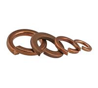 DHSWZ Ctongrun-Rondelles d'arrêt M3 M4 M5 M6 M8 M10 M12 rondelles de Blocage à Ressort Fendu Joint de Bobine en Laiton Massif, Anticorrosion et antirouille (Color : 50pcs, Inner Diameter : M12)