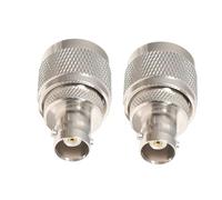 DHT Electronics 2 pcs RF Coaxial Coax Adaptateur BNC Femelle vers UHF Male Pl-259 PL259