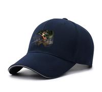 DHUAOPCK Attack On Ti-tan Hommes Coton Classique Cap, Casquette Baseball Ajustable pour Toutes les Saisons, Casquette de Running Plein Aire et Les Loisirs, Unisexe(Navy Blue)