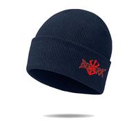 DHUAOPCK Be-rserk Chapeau Homme, Beanie Brimless en Tricot Classique, Bonnets Chapeaux pour Randonnée en Plein, Enfant(Dark Blue)
