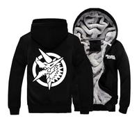 DHUAOPCK Sweat Polaire Homme Zippé Monst-er Hunt-er, Blousons Manche Longue Casual Patchwork, Sweats Douce Doublure, pour Randonnée, Hiver(Multicolor 4,XXL)