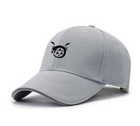 DHUAOPCK Unisexe Casquette Réglable Fullmet-al Alchemi-st, Chapeau de Baseball Stylée avec Visière, Casquette de Golf Sun Protection Réglable, Unisexe(Grey)