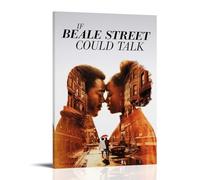 DHUQWEYWQEB Poster If Beale Street Could Talk3 - Impression sur toile vintage - Esthétique - Décoration d'intérieur pour salon, chambre à coucher - 60 x 90 cm - Style cadre