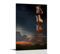 DHUQWEYWQEB Three Billboards Outside Ebbing Missouri1 Poster mural sur toile vintage esthétique Décoration d'intérieur pour salon, chambre à coucher 40 x 60 cm Style cadre