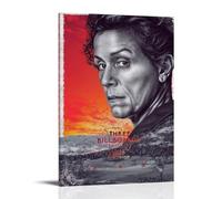 DHUQWEYWQEB Three Billboards Outside Ebbing Missouri4 Poster mural sur toile vintage esthétique Décoration d'intérieur pour salon, chambre à coucher 40 x 60 cm Style cadre