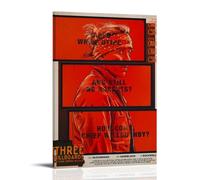 DHUQWEYWQEB Three Billboards Outside Ebbing Missouri5 Poster mural sur toile vintage esthétique Décoration d'intérieur pour salon, chambre à coucher 60 x 90 cm Style cadre
